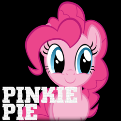 Size: 5000x5000 | Tagged: safe, artist:mrkat7214, artist:poniesmemes, derpibooru exclusive, imported from derpibooru, pinkie pie, earth pony, pony, absurd resolution, black background, ponified, ponified album cover, sean kingston, simple background, solo, text, white text