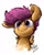 Size: 1053x1314 | Tagged: safe, artist:rigbyh00ves, artist:th3ipodm0n, imported from derpibooru, scootaloo, pegasus, pony, cute, cutealoo, female, filly, floppy ears, nostrils, simple background, smiling, solo, spread wings, white background, wings