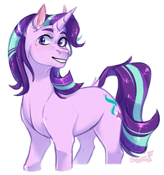 Size: 1469x1568 | Tagged: safe, alternate version, artist:ebonytails, imported from derpibooru, starlight glimmer, pony, unicorn, dock, ear fluff, female, hoers, mare, simple background, smiling, solo, transparent background