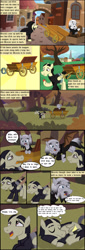 Size: 1280x3775 | Tagged: safe, artist:mr100dragon100, imported from derpibooru, comic:a king's journey home, autumn, cart, comic, dark forest au's dracula, dark forest au's phantom of the opera (erik), forest, paris, sleeping