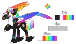 Size: 1735x1009 | Tagged: safe, artist:nobleclay, imported from derpibooru, oc, oc only, oc:northern lights, pegasus, pony, colored wings, feathered fetlocks, female, mare, multicolored wings, reference sheet, simple background, solo, transparent background, wings