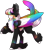 Size: 410x470 | Tagged: safe, artist:nobleclay, imported from derpibooru, oc, oc only, oc:northern lights, pegasus, pony, colored wings, feathered fetlocks, female, mare, multicolored wings, pixel art, simple background, solo, transparent background, wings