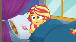 Size: 1334x750 | Tagged: safe, imported from derpibooru, screencap, kiwi lollipop, sunset shimmer, supernova zap, equestria girls, equestria girls series, sunset's backstage pass!, spoiler:eqg series (season 2), k-lo, postcrush, scared, su-z