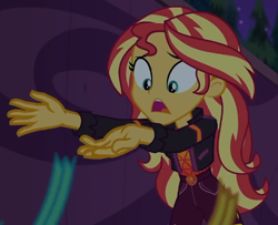 Size: 704x572 | Tagged: safe, imported from derpibooru, screencap, sunset shimmer, equestria girls, equestria girls series, sunset's backstage pass!, spoiler:eqg series (season 2), cropped, solo