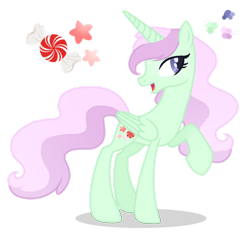 Size: 1280x1206 | Tagged: safe, artist:magicuniclaws, imported from derpibooru, oc, oc only, alicorn, pony, female, magical lesbian spawn, mare, offspring, parent:minty, parent:vapor trail, raised hoof, simple background, solo, transparent background