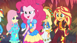 Size: 1334x750 | Tagged: safe, imported from derpibooru, screencap, applejack, fluttershy, rainbow dash, rarity, sunset shimmer, equestria girls, equestria girls series, sunset's backstage pass!, spoiler:eqg series (season 2)