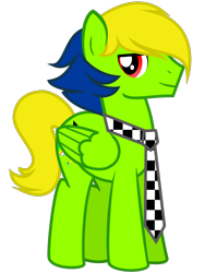Size: 1200x1600 | Tagged: safe, alternate version, artist:amgiwolf, imported from derpibooru, oc, oc only, oc:viexy ams, pegasus, pony, background removed, male, necktie, pegasus oc, simple background, smiling, solo, stallion, transparent background, wings