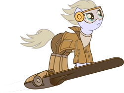 Size: 2824x2124 | Tagged: safe, artist:alignac, imported from ponybooru, earth pony, pony, clothes, edit stefanovic, jacket, pants, ponified, simple background, solo, technotise: edit i ja, transparent background, visor