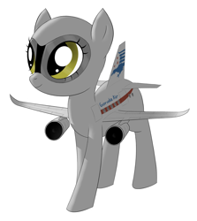 Size: 1468x1648 | Tagged: safe, artist:alignac, imported from ponybooru, oc, oc only, oc:belle carbone, original species, plane pony, pony, a350-800, plane, ponified, simple background, solo, white background