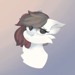 Size: 1000x1000 | Tagged: safe, artist:neonbugzz, imported from derpibooru, oc, oc only, earth pony, pony, abstract background, bust, chest fluff, earth pony oc, eyelashes, solo