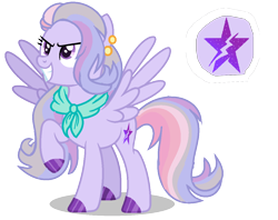 Size: 1144x908 | Tagged: safe, artist:princess-kitsune-tsu, artist:venomous-cookietwt, imported from derpibooru, oc, oc only, pegasus, pony, base used, female, magical lesbian spawn, mare, offspring, parent:rainbow dash, parent:starlight glimmer, parents:glimmerdash, simple background, solo, transparent background, vector