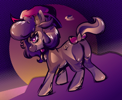 Size: 2347x1920 | Tagged: safe, artist:boxypop, artist:poxy_boxy, imported from derpibooru, oc, oc only, oc:boxy, deer, deer pony, earth pony, original species, pony, female, hat, horns, solo