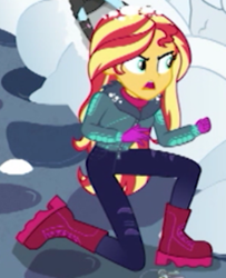 Size: 500x615 | Tagged: safe, imported from derpibooru, screencap, sunset shimmer, equestria girls, equestria girls series, holidays unwrapped, spoiler:eqg series (season 2), cropped, solo focus
