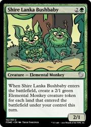 Size: 375x523 | Tagged: safe, artist:nanook123, edit, imported from derpibooru, spoiler:comic93, bush baby, ccg, magic the gathering, trading card, trading card edit
