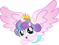 Size: 1920x1469 | Tagged: safe, artist:cirillaq, imported from derpibooru, princess flurry heart, alicorn, pony, crown, female, jewelry, regalia, simple background, transparent background, vector