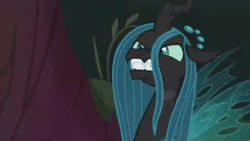 Size: 1920x1080 | Tagged: safe, edit, edited screencap, imported from derpibooru, screencap, queen chrysalis, changeling, changeling queen, pony, the mean 6, a better ending for chrysalis, adorable distress, adoracreepy, adorkable, ai assisted, ai content, aivo, alternate ending, alternate scenario, alternate universe, angry, animated, anxiety, apology, awkward, breakdown, character development, creepy, creepylis, crying inside, cute, cutealis, defeated, dialogue, dork, dorkalis, faic, fangs, female, fifteen.ai, forest, frown, furious, good end, gritted teeth, loop, majestic as fuck, mare, meta, nervous, overreaction, proud, redemption, reformed, screaming, seething, silly, silly pony, solo, sorry, sound, spread wings, standing, talking, webm, what if, wings, yelling