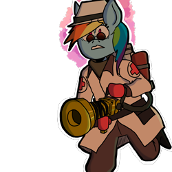 Size: 1200x1200 | Tagged: safe, artist:illbitful, imported from derpibooru, rainbow dash, anthro, medic, team fortress 2