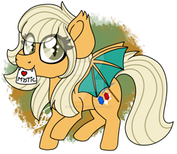 Size: 1920x1668 | Tagged: safe, artist:spokenmind93, imported from derpibooru, oc, oc only, oc:misty tailwind, bat pony, pony, bat pony oc, bat wings, chibi, cute, deviantart watermark, mouth hold, obtrusive watermark, ocbetes, solo, watermark, wings