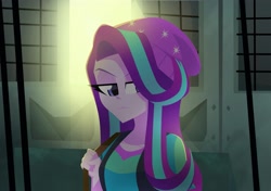 Size: 2985x2100 | Tagged: safe, artist:xan-gelx, imported from derpibooru, starlight glimmer, equestria girls, beanie, clothes, cropped, hat, solo