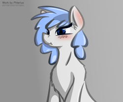 Size: 2421x2000 | Tagged: safe, artist:phlerius, imported from derpibooru, oc, oc only, earth pony, pony, blushing, digital art, female, mare, solo