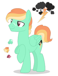 Size: 1200x1564 | Tagged: safe, artist:magicuniclaws, imported from derpibooru, pegasus, pony, magical lesbian spawn, male, offspring, parent:lightning dust, parent:minty, simple background, solo, stallion, transparent background