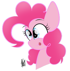 Size: 827x840 | Tagged: safe, artist:sugarcloud12, imported from derpibooru, pinkie pie, earth pony, pony, bust, cute, derp, diapinkes, female, mare, portrait, silly, silly face, silly pony, simple background, smiling, solo, tongue out, transparent background