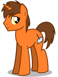 Size: 1200x1581 | Tagged: safe, artist:amgiwolf, imported from derpibooru, oc, oc only, pony, unicorn, horn, male, simple background, smiling, solo, stallion, transparent background, unicorn oc