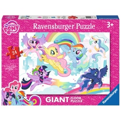 Size: 1005x1005 | Tagged: safe, imported from derpibooru, fluttershy, pinkie pie, princess cadance, princess celestia, princess luna, rainbow dash, spike, twilight sparkle, alicorn, box, merchandise, my little pony logo, official, puzzle, puzzle box, stock vector, twilight sparkle (alicorn)