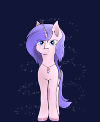 Size: 1137x1389 | Tagged: safe, artist:inanimatelotus, imported from derpibooru, oc, oc only, oc:spellweaver, pony, unicorn, dark background, gift art, horseshoes, jewelry, magic, necklace, pride, pride flag, simple background, solo, sparkles, transgender pride flag