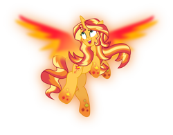 Size: 8598x6708 | Tagged: safe, artist:lincolnbrewsterfan, derpibooru exclusive, imported from derpibooru, sunset shimmer, phoenix, pony, unicorn, my past is not today, .svg available, colored wings, female, food, glow, glowing, glowing mane, gold, gradient hooves, gradient wings, long mane, mare, multicolored hair, orange, orange (color), phoenix wings, phoenixified, rainbow hair, rainbow power, rainbow power-ified, rainbow tail, red, shine like rainbows, shiny, simple background, sun, sunset phoenix, svg, transparent background, vector, wings, yellow