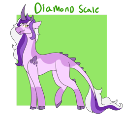 Size: 1280x1280 | Tagged: safe, artist:positively-insane, imported from derpibooru, oc, oc only, oc:diamond scale, dracony, dragon, hybrid, pony, female, interspecies offspring, offspring, parent:rarity, parent:spike, parents:sparity, solo