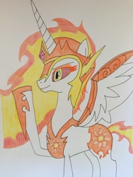 Size: 2448x3264 | Tagged: safe, artist:infernapelover, imported from derpibooru, daybreaker, pony, solo