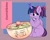 Size: 3900x3103 | Tagged: safe, artist:clgarts, imported from derpibooru, twilight sparkle, alicorn, pony, chopsticks, cute, food, food bowl, glowing horn, horn, magic, missing cutie mark, noodles, pigtails, ramen, smiling, solo, twiabetes, twigtails, twilight sparkle (alicorn), twintails