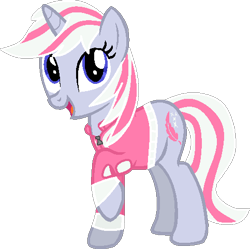 Size: 483x481 | Tagged: safe, artist:pegasski, imported from derpibooru, oc, oc only, pony, unicorn, base used, clothes, eyelashes, horn, looking up, open mouth, raised hoof, simple background, smiling, solo, transparent background, unicorn oc, vector