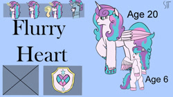 Size: 1280x720 | Tagged: safe, artist:schumette14, imported from derpibooru, princess flurry heart, alicorn, flurry heart's story, crystal empire, future, next generation, offspring, parent:princess cadance, parent:shining armor, parents:shiningcadance, redesign, story in the source, story included