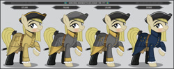 Size: 1280x512 | Tagged: safe, artist:brony-works, imported from derpibooru, earth pony, pony, clothes, female, mare, solo, sweden, uniform