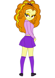 Size: 2203x3093 | Tagged: safe, artist:gmaplay, imported from derpibooru, adagio dazzle, equestria girls, adagio dat-azzle, clothes, school uniform, schoolgirl, simple background, skirt, solo, transparent background