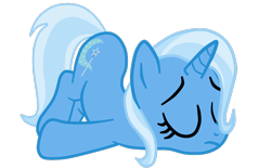 Size: 1106x685 | Tagged: safe, artist:gmaplay, imported from derpibooru, trixie, pony, unicorn, ass, ass up, butt, face down ass up, invisible stallion, plot, simple background, sleeping, solo, transparent background