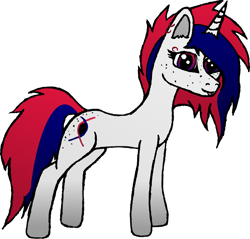 Size: 2283x2184 | Tagged: safe, artist:duskendraws, derpibooru exclusive, imported from derpibooru, oc, oc only, oc:retalia ion, pony, unicorn, derpibooru community collaboration, 2021 community collab, female, freckles, heterochromia, piercing, simple background, solo, transparent background