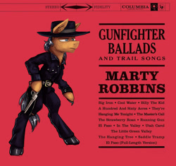 Size: 1600x1505 | Tagged: safe, artist:helmie-art, artist:helmie-d, imported from derpibooru, pony, album cover, big iron, bipedal, cowboy, gun, handgun, male, marty robbins, parody, revolver, solo, stallion, weapon