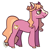 Size: 928x918 | Tagged: safe, artist:dalecarlian, imported from derpibooru, oc, oc only, oc:melba rose, earth pony, pony, female, offspring, parent:big macintosh, parent:cheerilee, parents:cheerimac, simple background, solo, white background