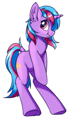 Size: 1200x1800 | Tagged: safe, artist:ravistdash, derpibooru exclusive, imported from derpibooru, oc, oc only, oc:cosmic spark, pony, unicorn, derpibooru community collaboration, 2021 community collab, bipedal, comments locked down, looking at you, simple background, smiling, solo, standing, standing on two hooves, transparent background, underhoof