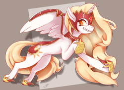 Size: 2266x1651 | Tagged: safe, artist:wild-thunder06, imported from derpibooru, daybreaker, princess celestia, alicorn, pony, armor, female, long hair, long mane, solo, solo female