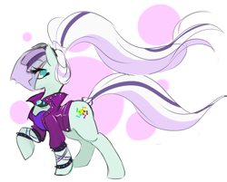 Size: 2000x1607 | Tagged: safe, artist:soulwarri0r, imported from derpibooru, coloratura, earth pony, pony, abstract background, bling, bustier, countess coloratura, female, mare, no pupils, profile, simple background, solo, veil