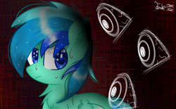 Size: 1750x1086 | Tagged: safe, artist:jadebreeze115, imported from derpibooru, oc, oc only, oc:jade breeze, pegasus, pony, blue hair, male, reference to another series, scared, shadow, solo, spooky, stallion