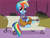 Size: 3841x2882 | Tagged: safe, anonymous artist, derpibooru exclusive, imported from derpibooru, rainbow dash, pegasus, pony, .svg available, alternate timeline, amputee, apocalypse dash, artificial wings, augmented, bench, crystal war timeline, cute, dashabetes, eye scar, eyelashes, female, foal house, full house, guitar, mare, musical instrument, open mouth, outdoors, prosthetic limb, prosthetic wing, prosthetics, scar, sitting, smiling, solo, svg, sweet dreams fuel, tree, vector, wings