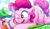 Size: 2000x1178 | Tagged: safe, artist:tsitra360, imported from derpibooru, part of a set, pinkie pie, earth pony, human, pony, comic:pink box surprise, building, clothes, commission, destruction, giant earth pony, giant pinkie pie, giant pony, growth, house, macro, one eye closed, open mouth, uncomfortable, underhoof