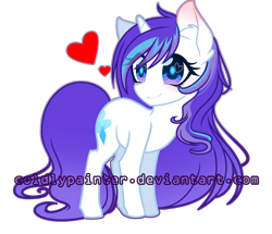 Size: 2640x2271 | Tagged: safe, artist:riariirii2, imported from derpibooru, oc, oc only, pony, unicorn, 2017, base used, ear fluff, eyelashes, heart, heart eyes, horn, looking back, simple background, smiling, solo, transparent background, unicorn oc, watermark, wingding eyes