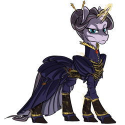 Size: 1200x1200 | Tagged: safe, artist:kalemon, imported from derpibooru, oc, oc only, oc:stadia cadastral, pony, unicorn, fallout equestria, clothes, dress, female, hairpin, magic, magic aura, simple background, solo, transparent background