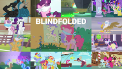Size: 1994x1121 | Tagged: safe, edit, edited screencap, editor:quoterific, imported from derpibooru, screencap, applejack, blues, bow hothoof, daring do, fluttershy, gilda, lemon hearts, meadow song, minuette, noteworthy, pinkie pie, queen chrysalis, rainbow dash, rarity, royal ribbon, scootaloo, snails, spike, sugar belle, sweetie belle, twilight sparkle, twinkleshine, windy whistles, alicorn, pony, tri-horned bunyip, unicorn, 2 4 6 greaaat, amending fences, daring done?, forever filly, frenemies (episode), griffon the brush off, parental glideance, scare master, sweet and elite, the best night ever, the big mac question, the ticket master, animal costume, applelion, armor, astrodash, athena sparkle, blindfold, boat, clothes, costume, mane six, pinkie puffs, piñata, twilight sparkle (alicorn), unicorn twilight